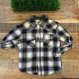 Lucky Brand Boys Size 4 Plaid Button Down